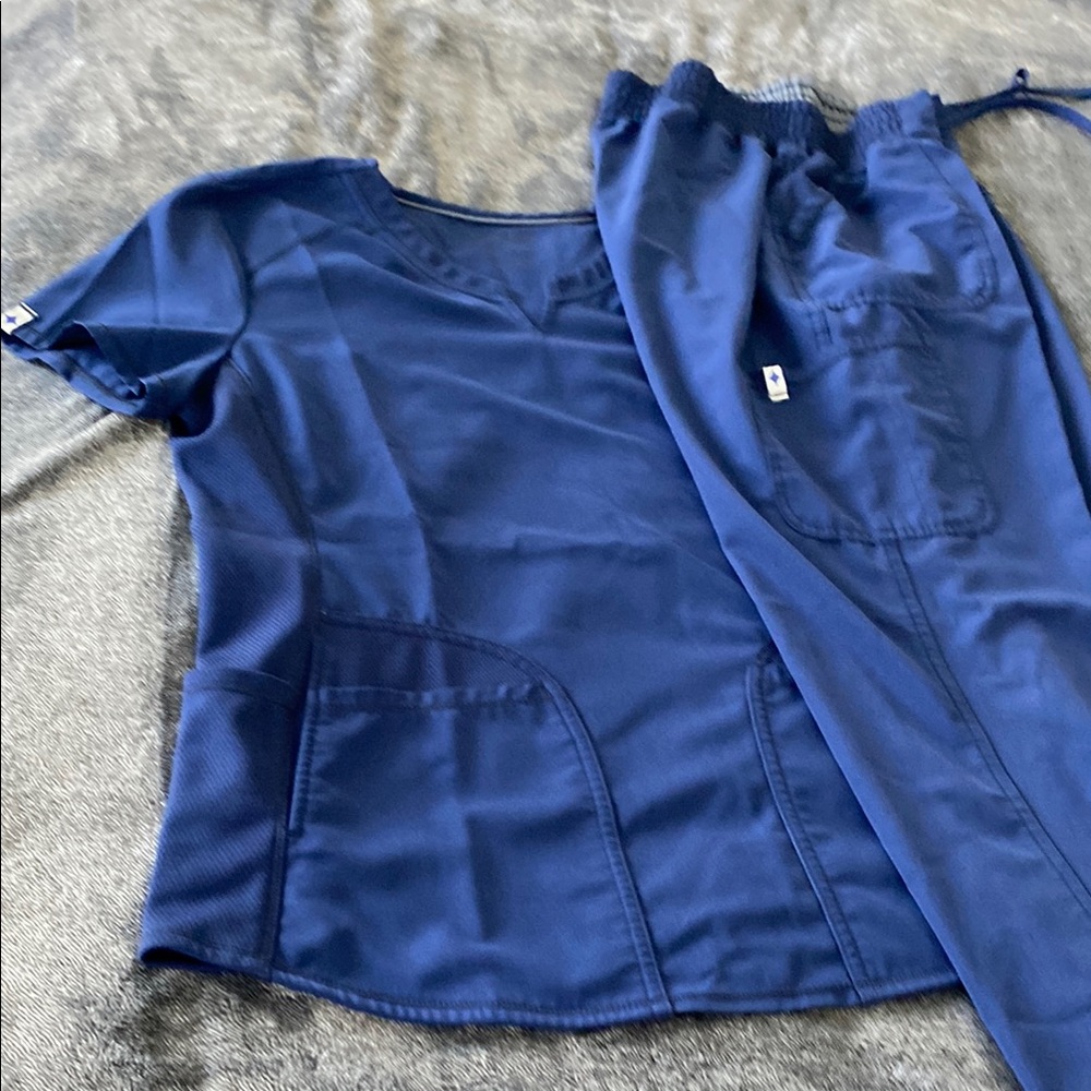 Navy Blue Scrub Set